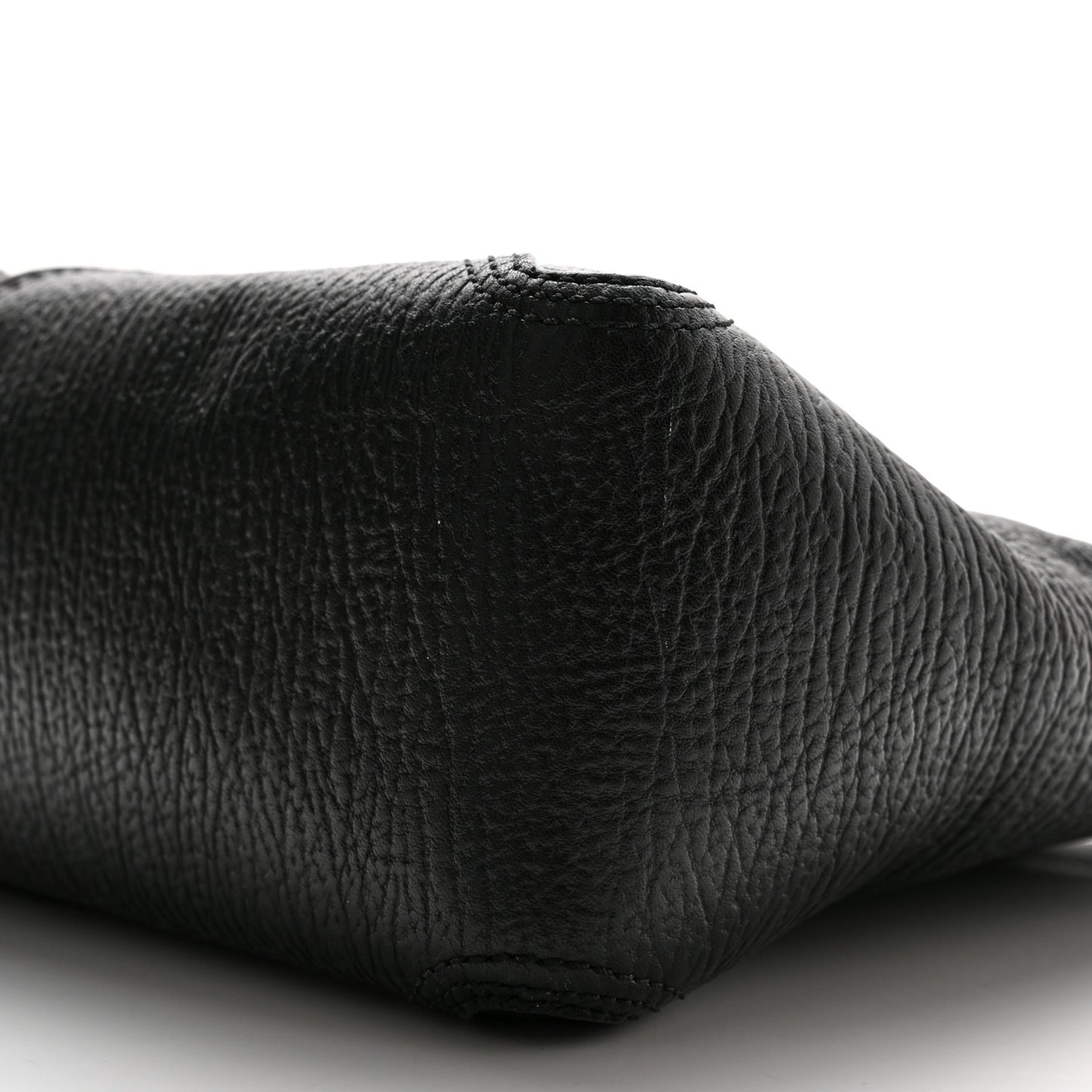Textured Calfskin Medium Pashli Satchel Black