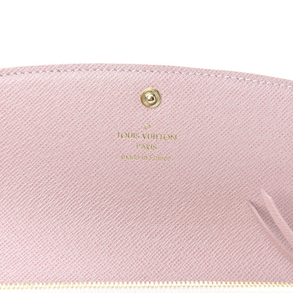 Louis Vuitton Damier Azur Emilie Wallet Rose Ballerine 6 of 10