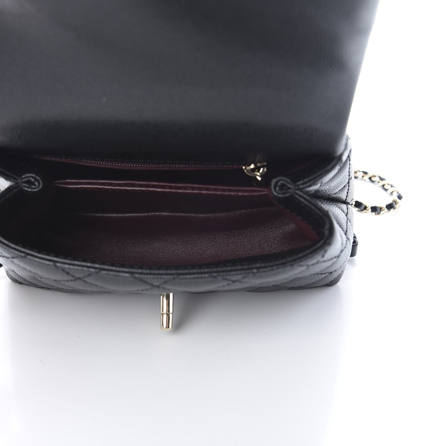 Caviar Quilted Extra Mini Coco Handle Flap Black