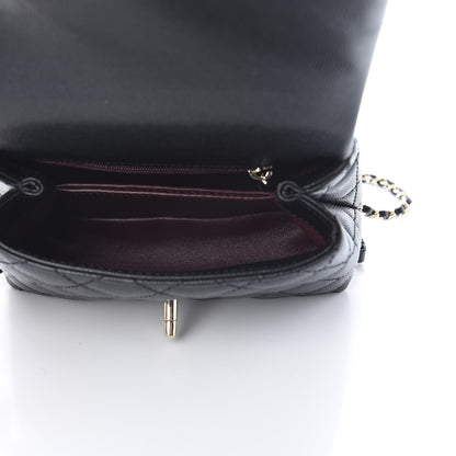 Chanel Caviar Quilted Extra Mini Coco Handle Flap Black 6 of 13