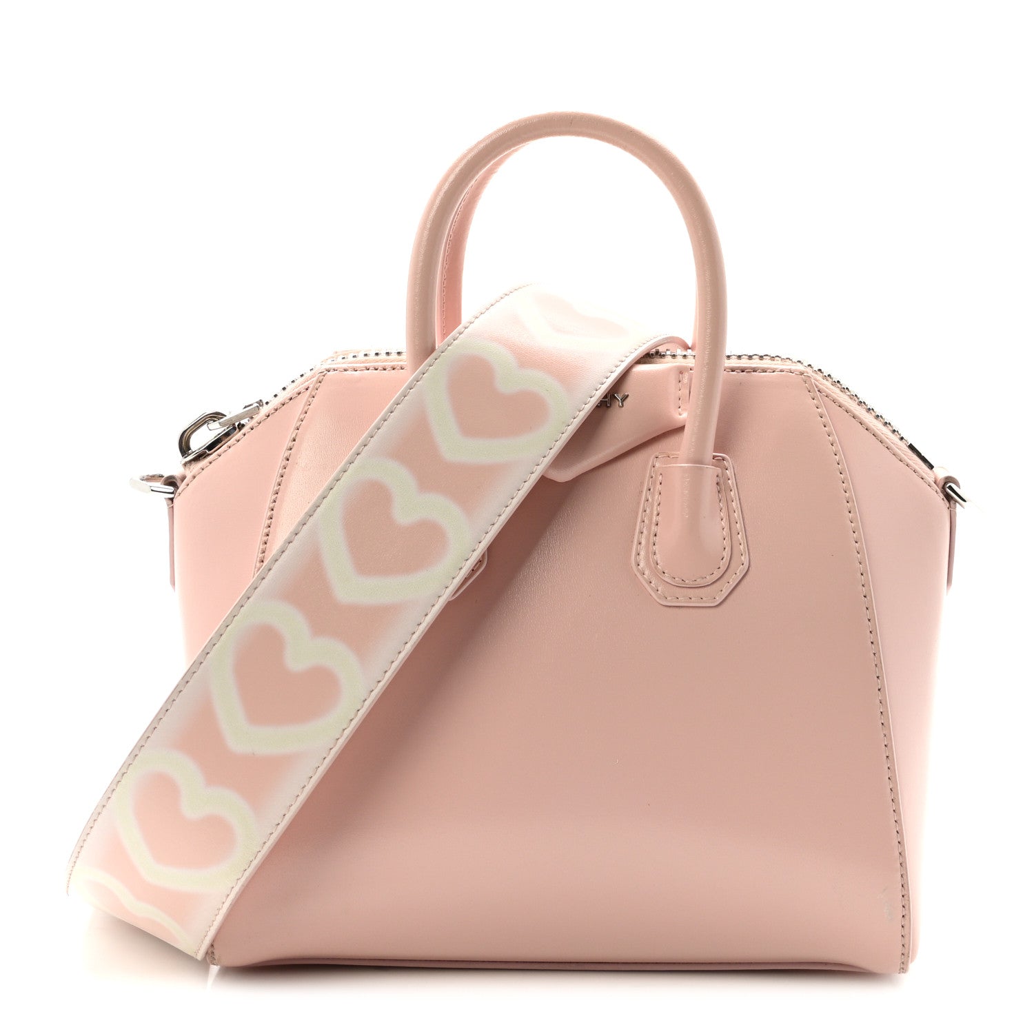 Givenchy Box Calfskin Mini Heart Antigona Top Handle Bag Blush Pink 1 of 9