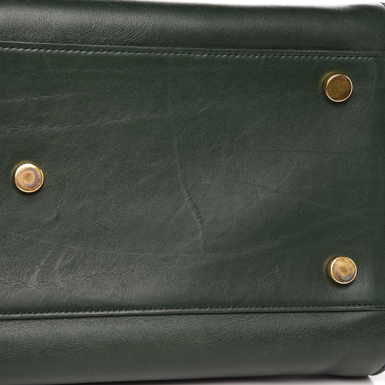 Saint Laurent Calfskin Small Sac De Jour Dark Green 10 of 13