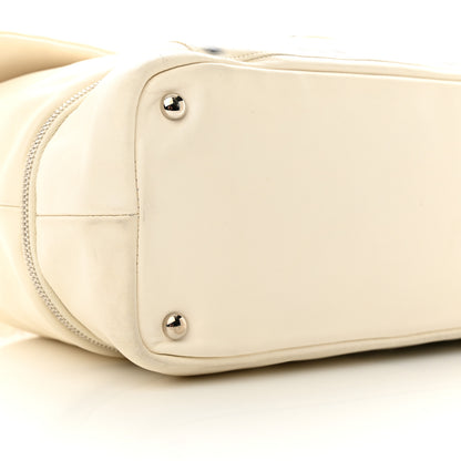 Chanel Calfskin Large Expandable Paris London Flap Bag White 9 of 14