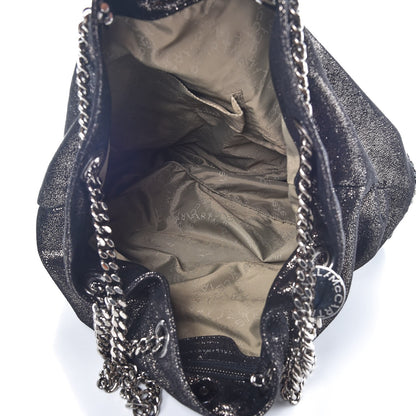 Stella McCartney Chamois Shiny Dotted Large Falabella Bucket Bag Ruthenium 5 of 6