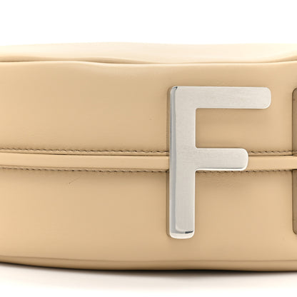 Fendi Vitello Grace Matte Metal Handle Medium Fendigraphy Hobo Bag Beige Amido 9 of 9