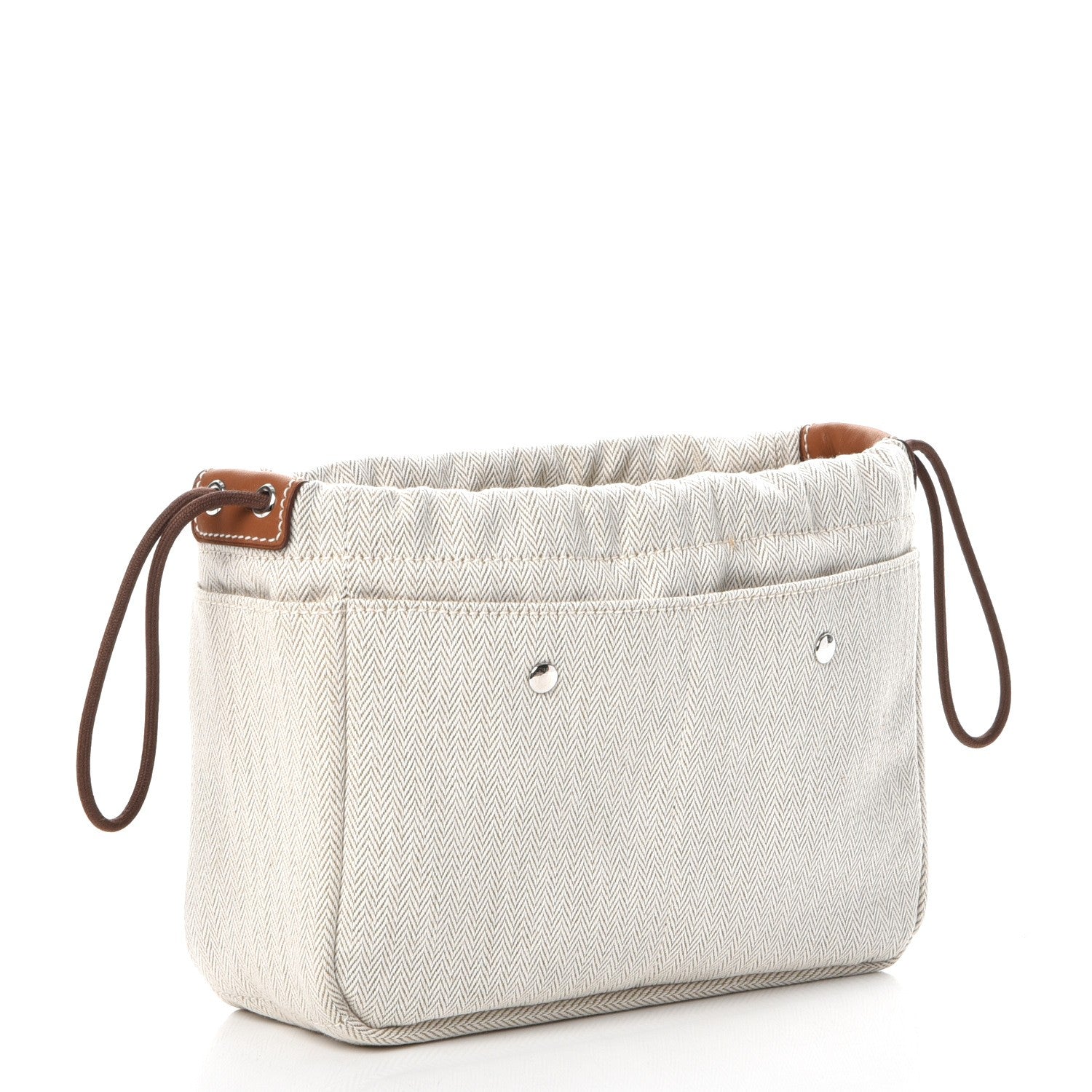 Hermes Canvas Barenia Fourbi 20 PM Pouch Naturel Fauve 3 of 8