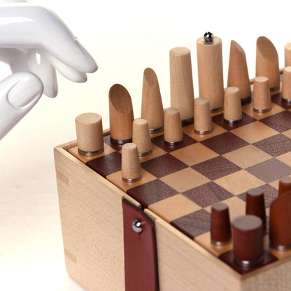 Hermes Sycamore Mahogany Wood Samarcande Chess Game 6 of 9