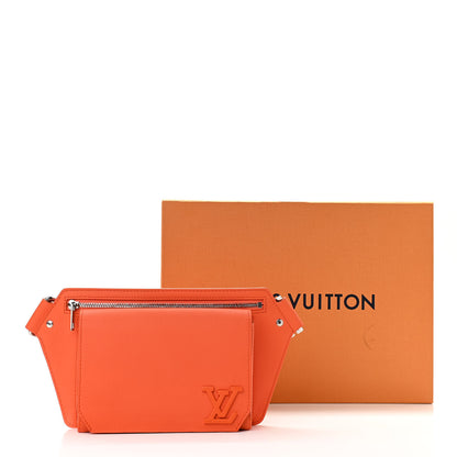 Louis Vuitton Grained Calfskin Aerogram New Sling Orange 11 of 11