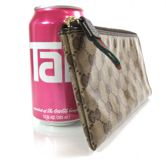 Crystal Monogram Zip Around Wallet