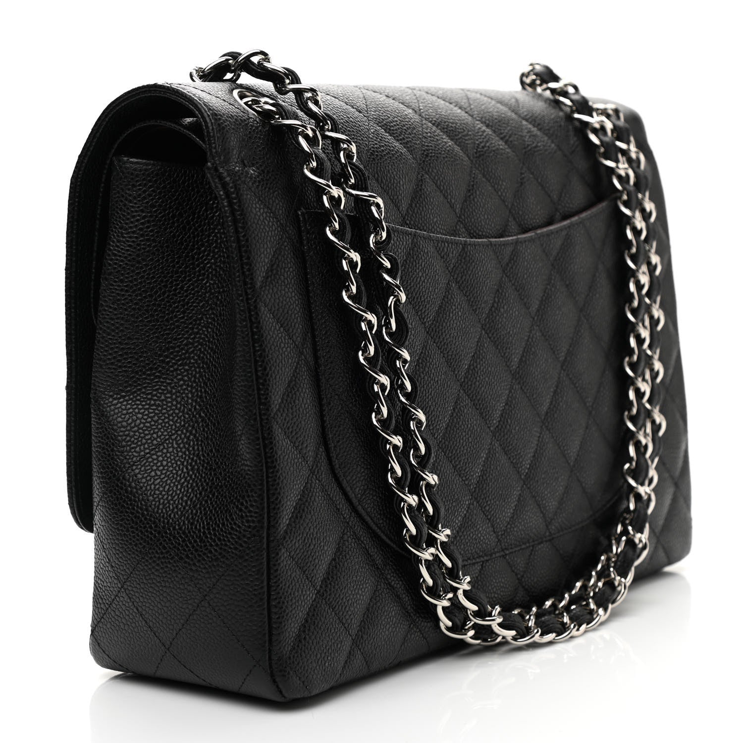Chanel Caviar Quilted Maxi Double Flap Black 3 of 9
