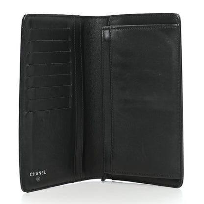 Chanel Patent Camellia Yen Wallet Black 4 of 10
