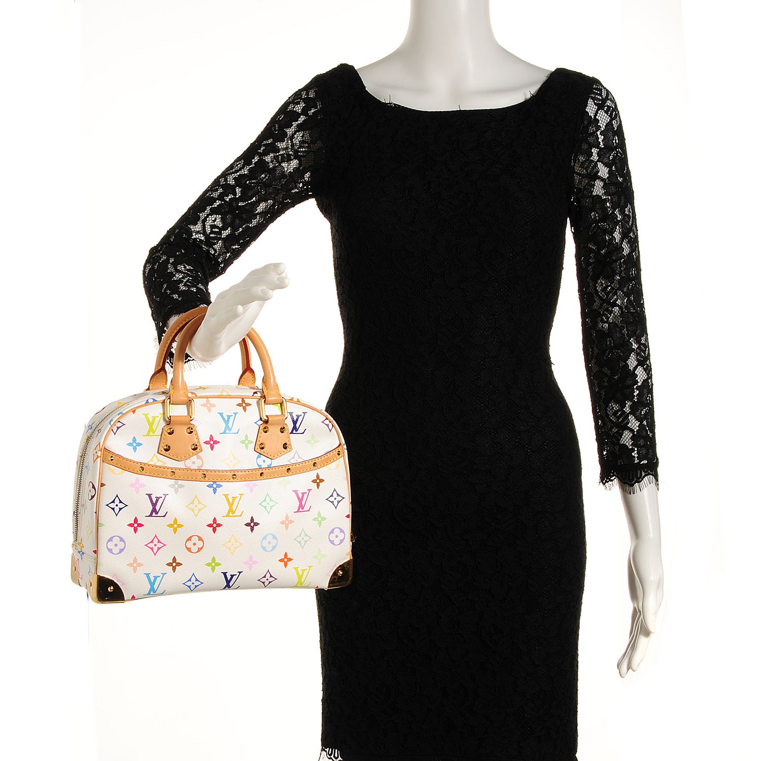 Louis Vuitton Monogram Multicolor Trouville White 2 of 7