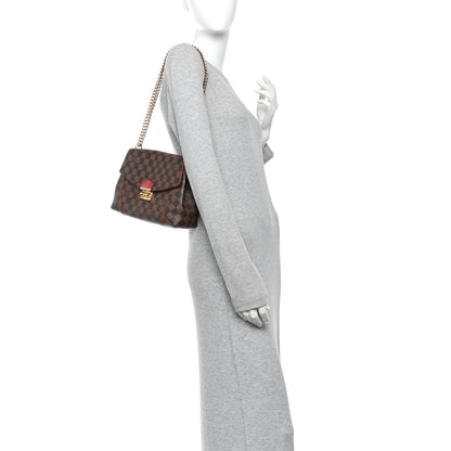 Louis Vuitton Damier Ebene Caissa Clutch Cherry 2 of 9