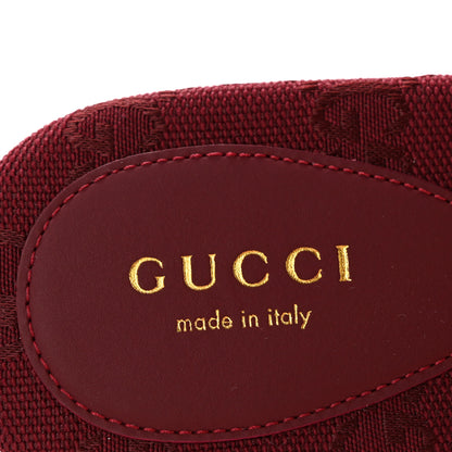 Gucci GG Canvas Interlocking G Cut Out Slide Sandals 37.5 Rosso Ancora 8 of 9