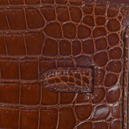 Hermes Shiny Porosus Crocodile Birkin 35 Etrusque 9 of 35