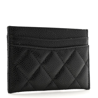 Chanel Caviar Quilted Card Holder Black 3 of 10