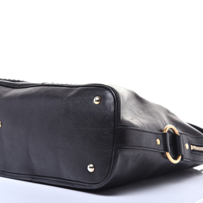 Saint Laurent Calfskin Oversized Muse Black 9 of 9