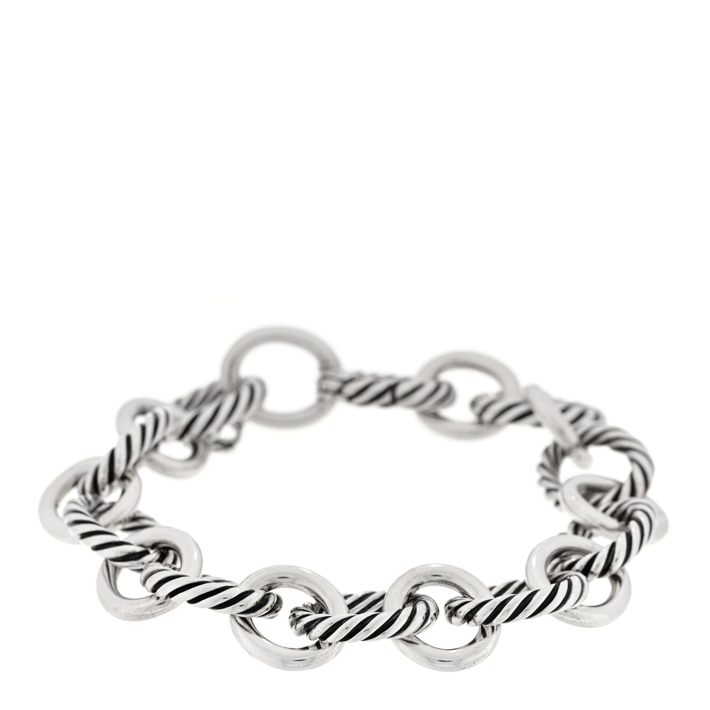 Sterling Silver 12mm Large Oval Link Bracelet