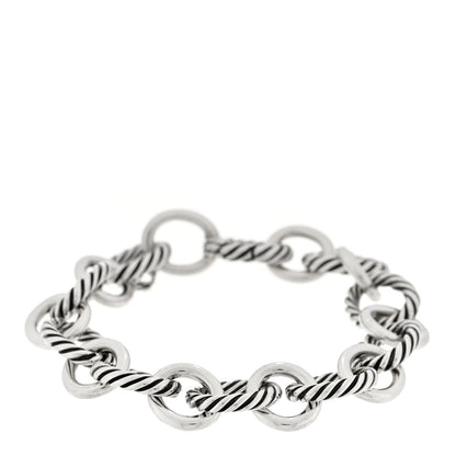David Yurman Sterling Silver 12mm Large Oval Link Bracelet 1 of 3