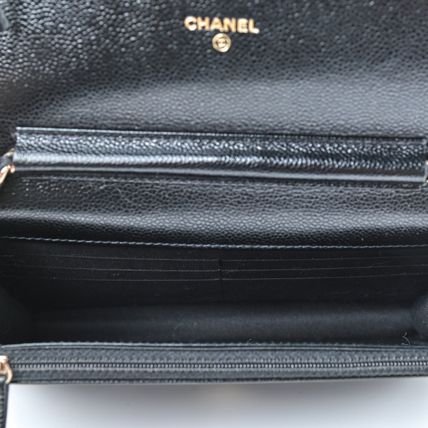 Chanel Caviar Quilted Wallet On Chain WOC Black 4 of 9