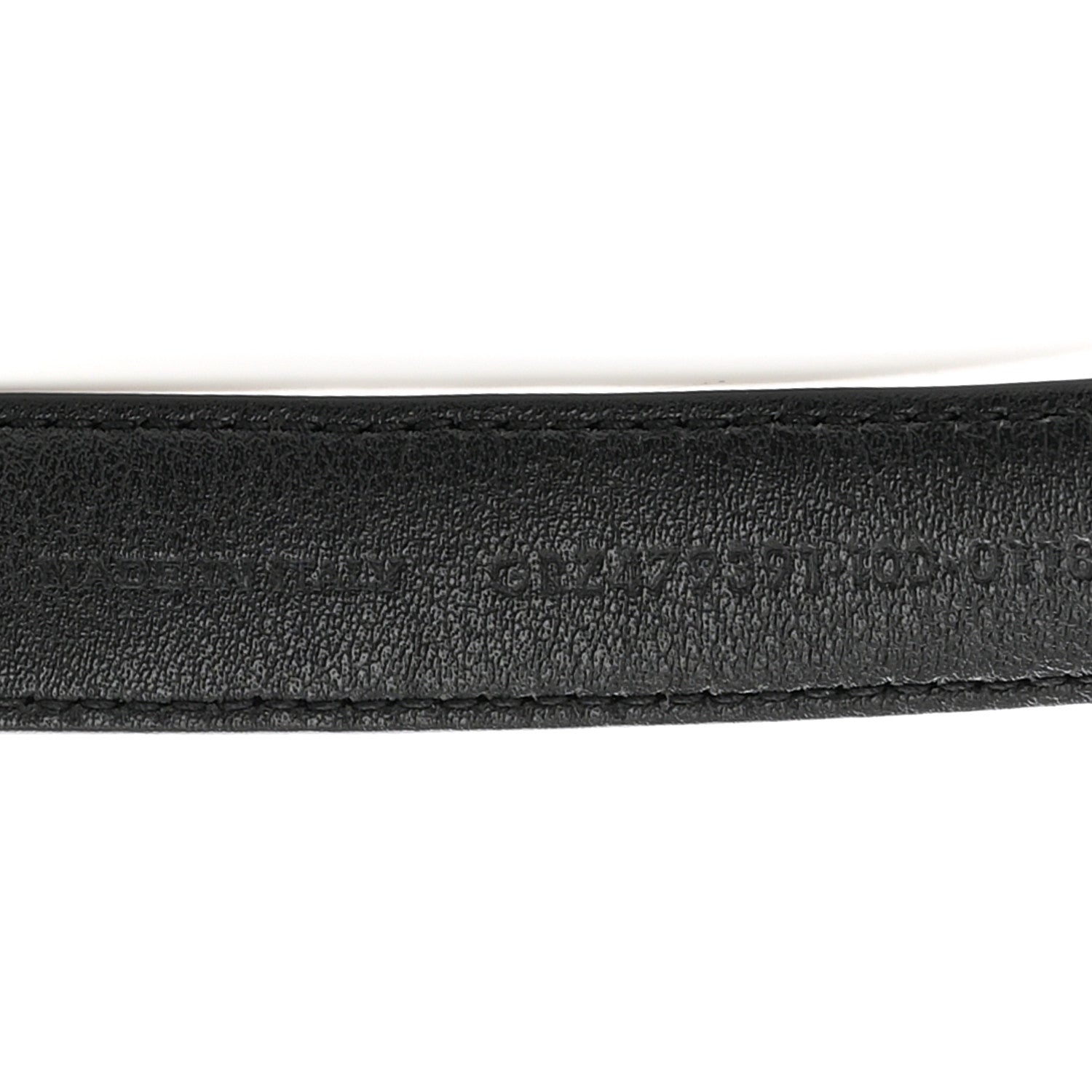 Saint Laurent Lambskin Monogram Buckle Belt 100 40 Black 6 of 7