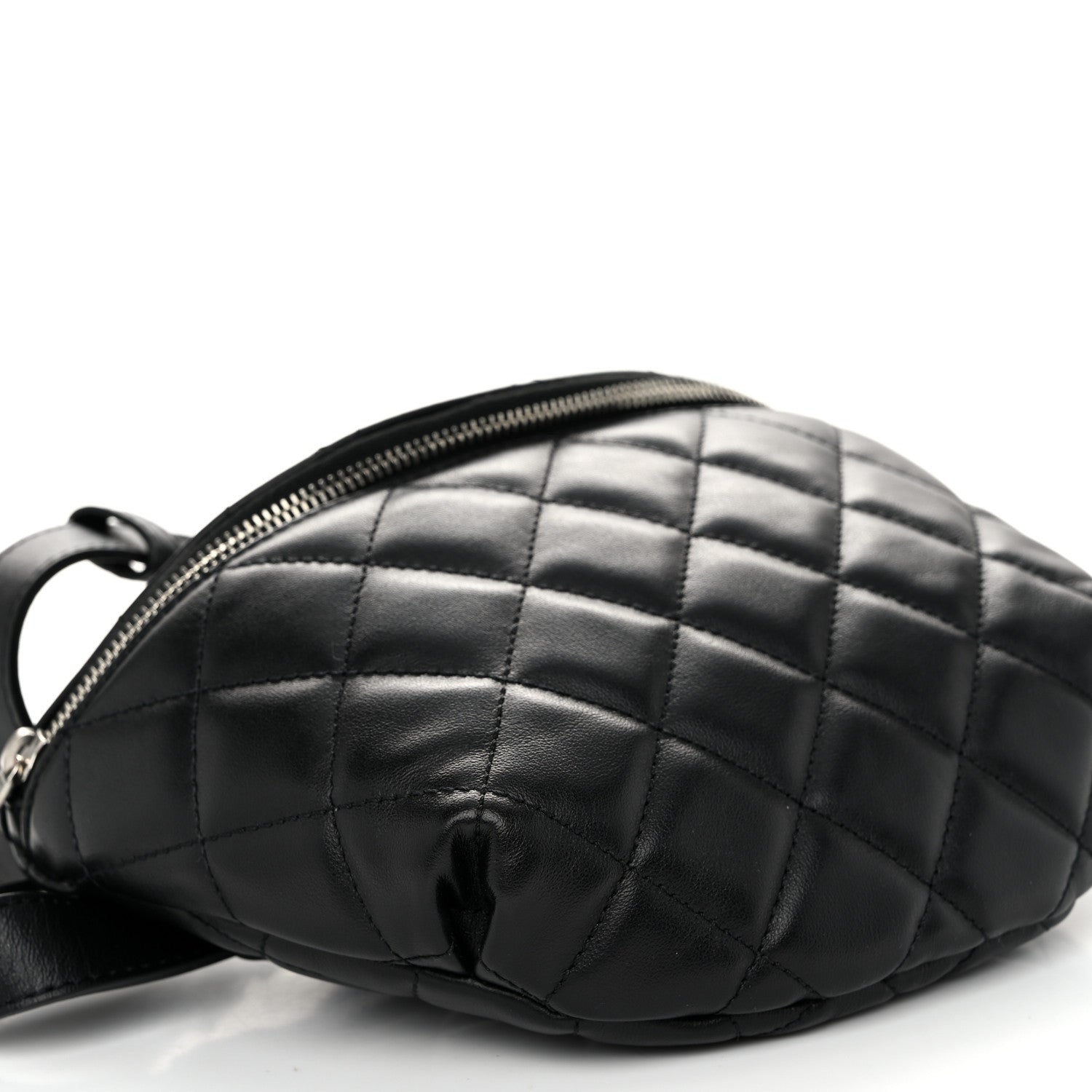 Chanel Calfskin Quilted Waist Belt Bag Black 9 of 10