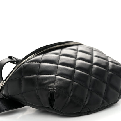 Chanel Calfskin Quilted Waist Belt Bag Black 9 of 10