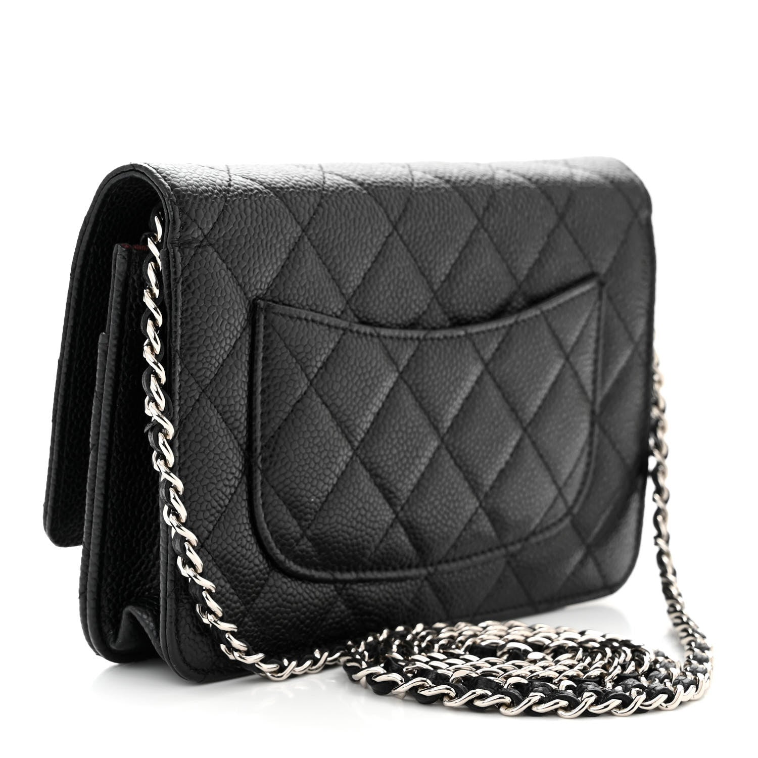 Chanel Caviar Quilted Wallet On Chain WOC Black 3 of 12