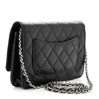 Chanel Caviar Quilted Wallet On Chain WOC Black 3 of 12