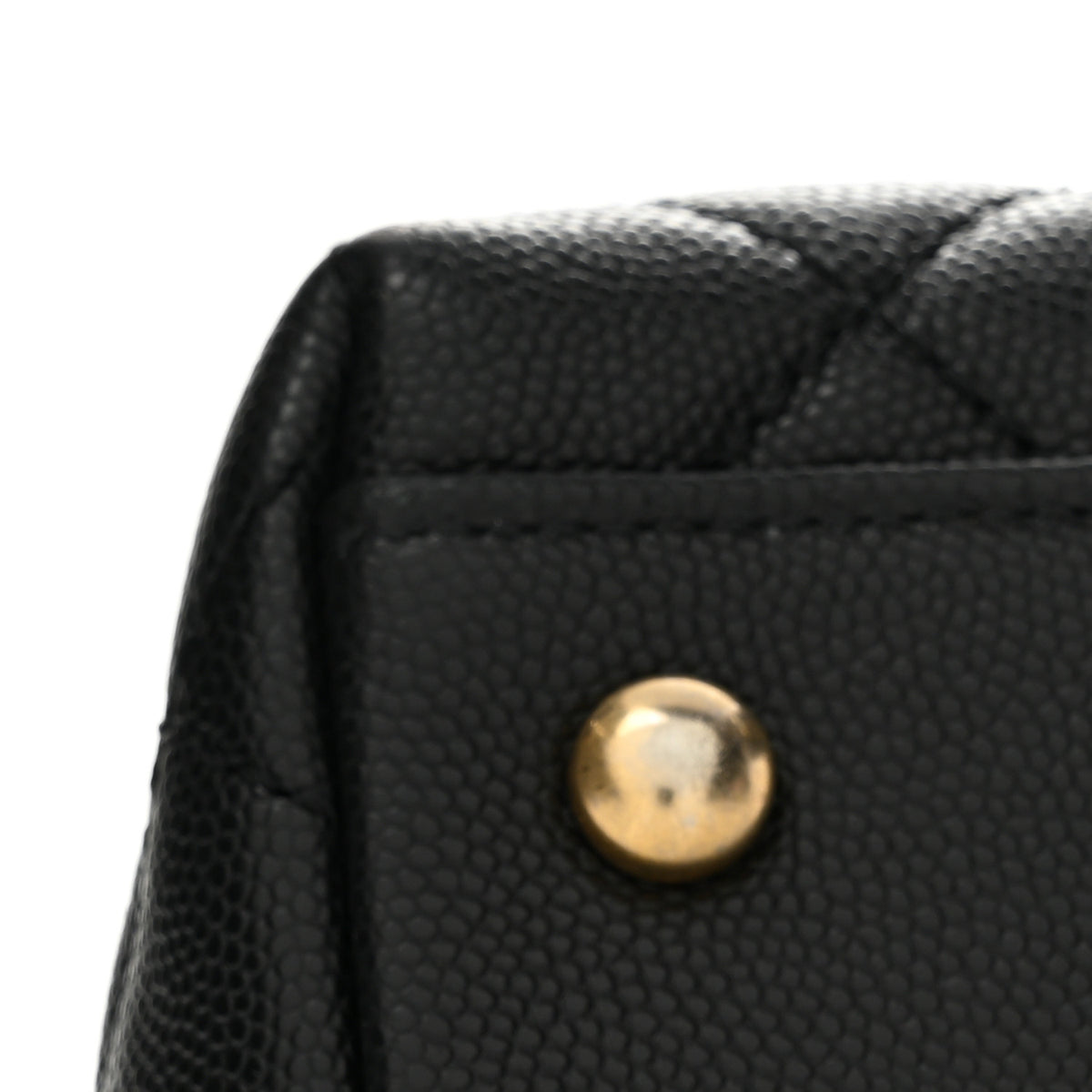 Chanel Caviar Quilted Small Coco Handle Flap Black 12 of 14