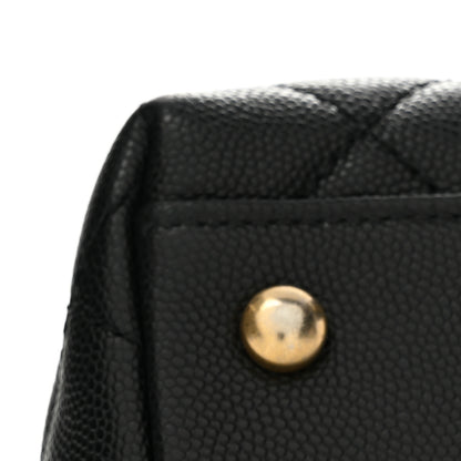 Chanel Caviar Quilted Small Coco Handle Flap Black 12 of 14