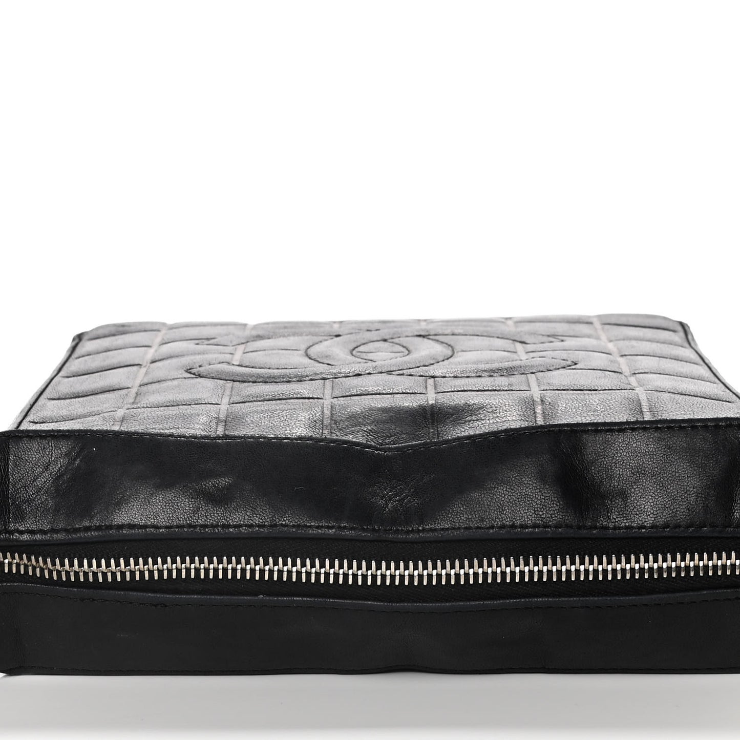 Lambskin Quilted Small Chocolate Bar Shoulder Bag Black