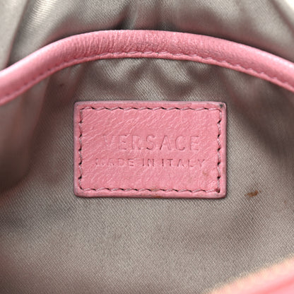 Versace Leather Microvanitas Quilted New Icon Handbag Pink 8 of 12