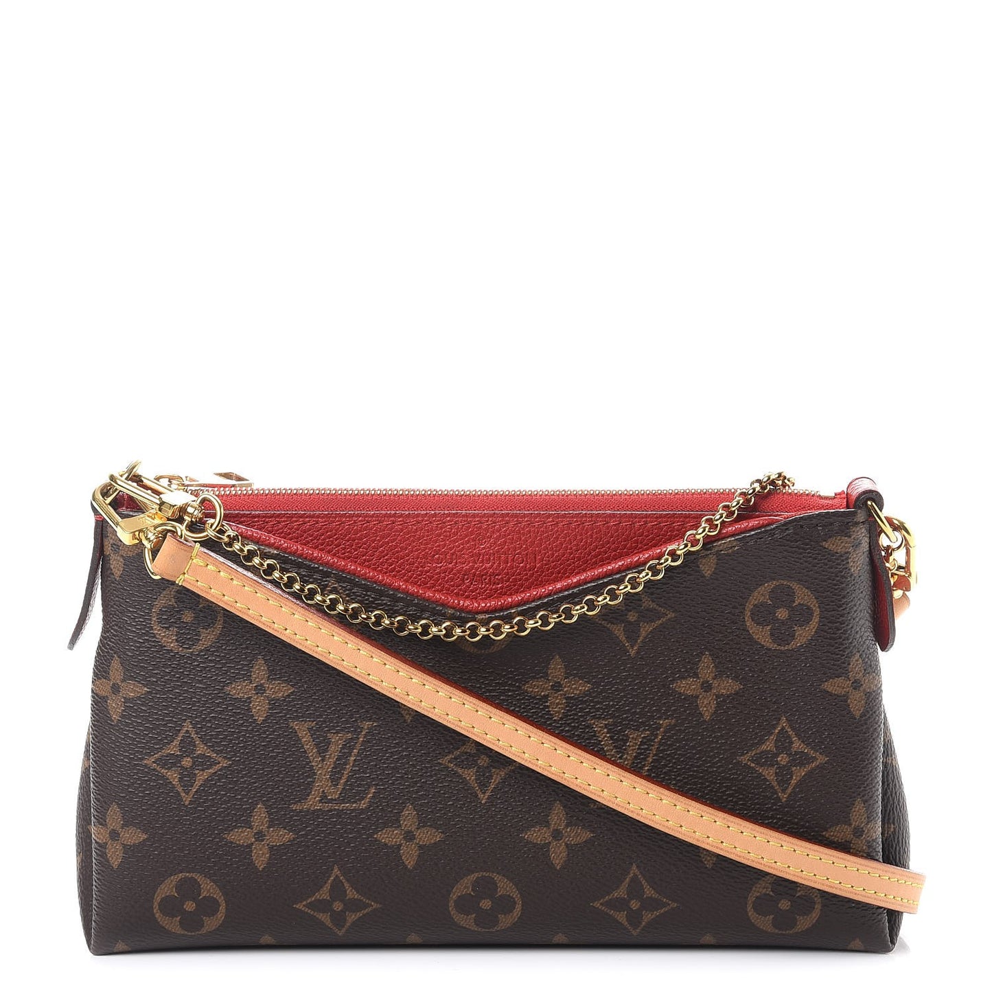Monogram Pallas Clutch Cherry