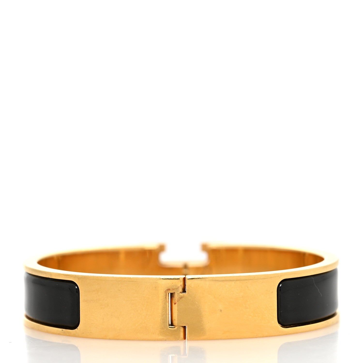 Hermes Enamel Narrow Clic Clac H Bracelet PM Black 3 of 5