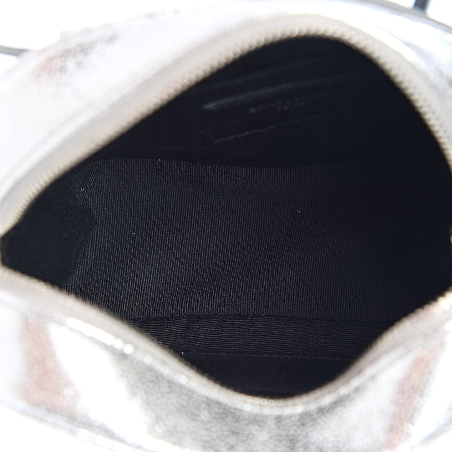 Metallic Lambskin Monogram Lou Belt Bag Argento