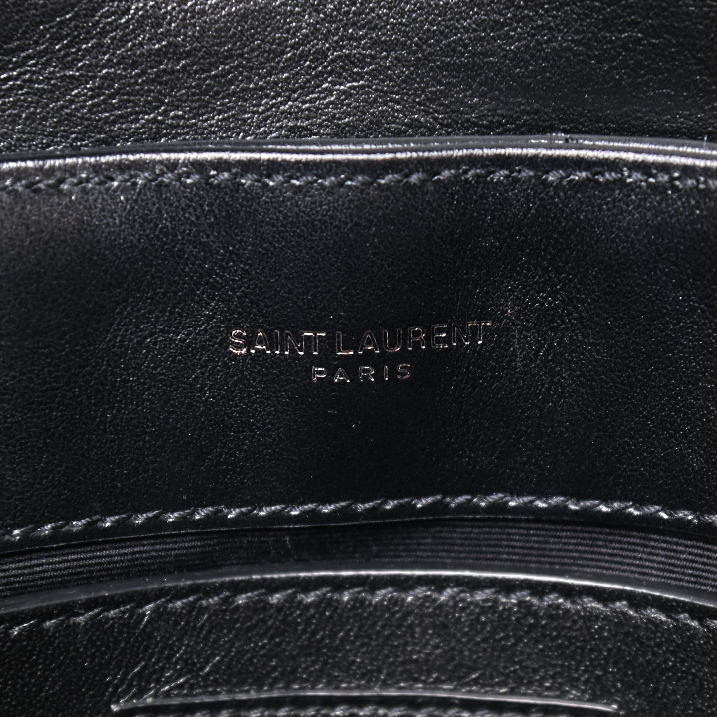 Calfskin Y Quilted Monogram Small Loulou Chain Satchel Black