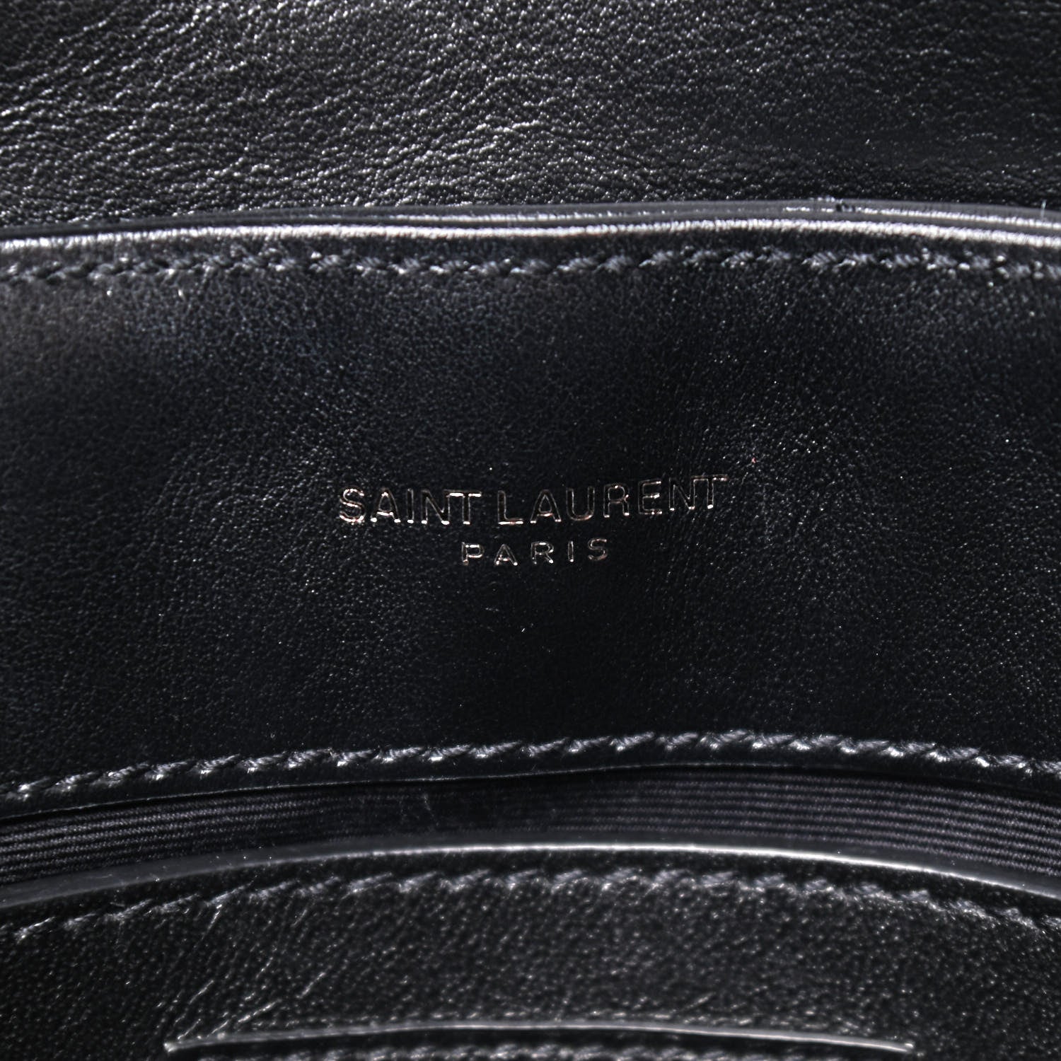 Saint Laurent Calfskin Y Quilted Monogram Small Loulou Chain Satchel Black 10 of 10