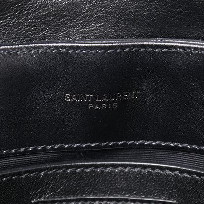 Saint Laurent Calfskin Y Quilted Monogram Small Loulou Chain Satchel Black 10 of 10