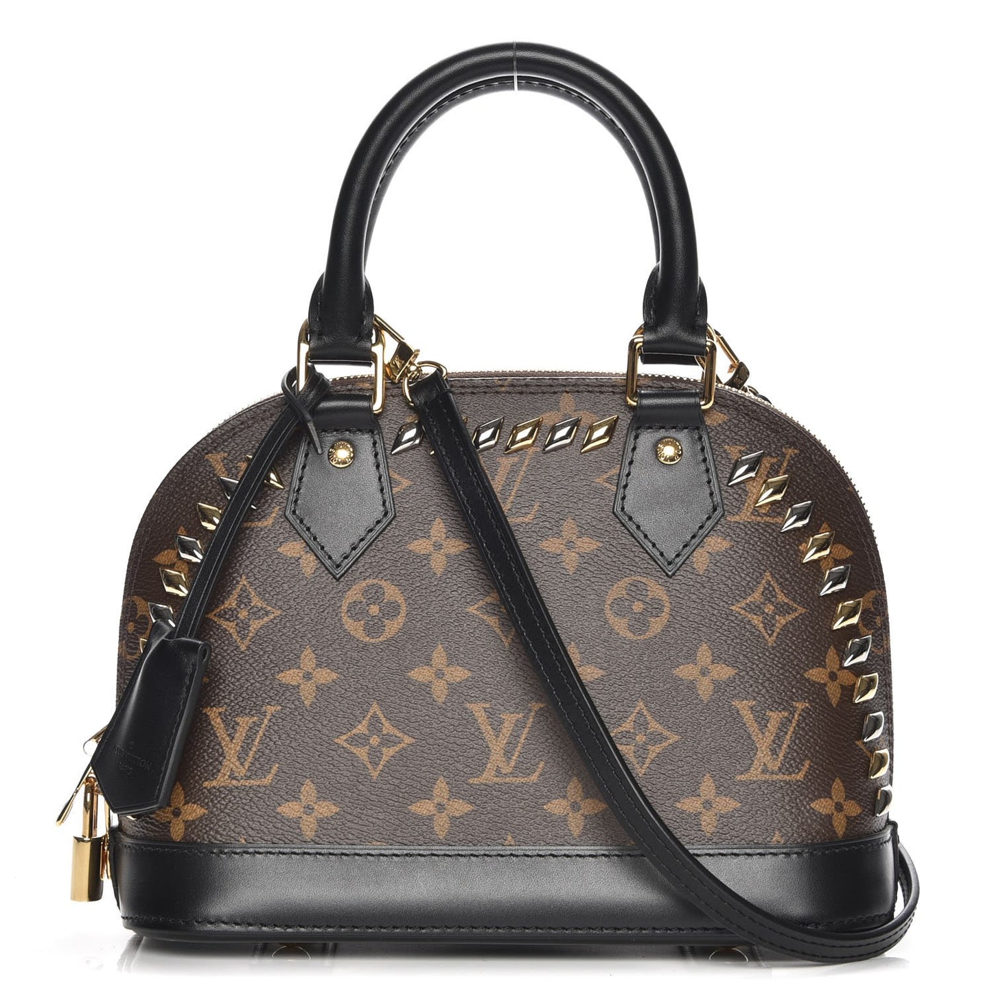 Monogram Macassar Studded Alma BB