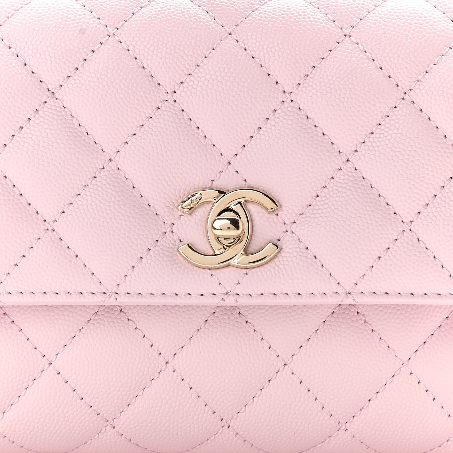 Chanel Caviar Quilted Mini Coco Handle Flap Light Pink 8 of 11
