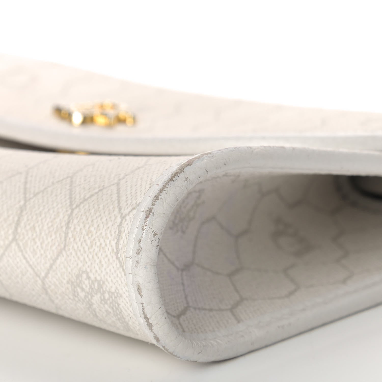 Christian Dior Monogram Chain Flap White 8 of 18