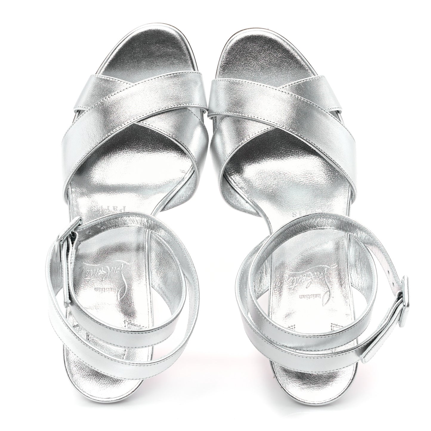 Kid Laminato Mariza 85 Sandals 37.5 Silver