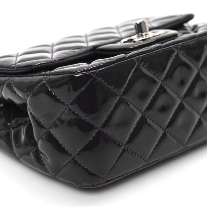 Chanel Patent Quilted Mini Square Flap Purple 8 of 10