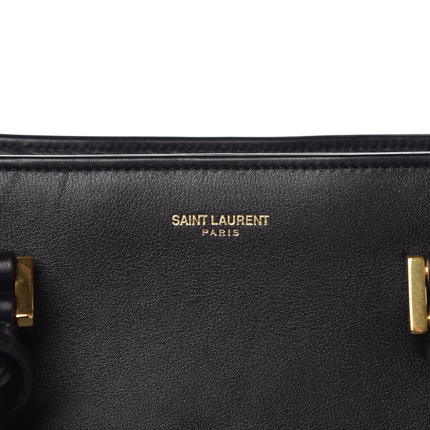Saint Laurent Smooth Calfskin Small Monogram Cabas Black 8 of 10