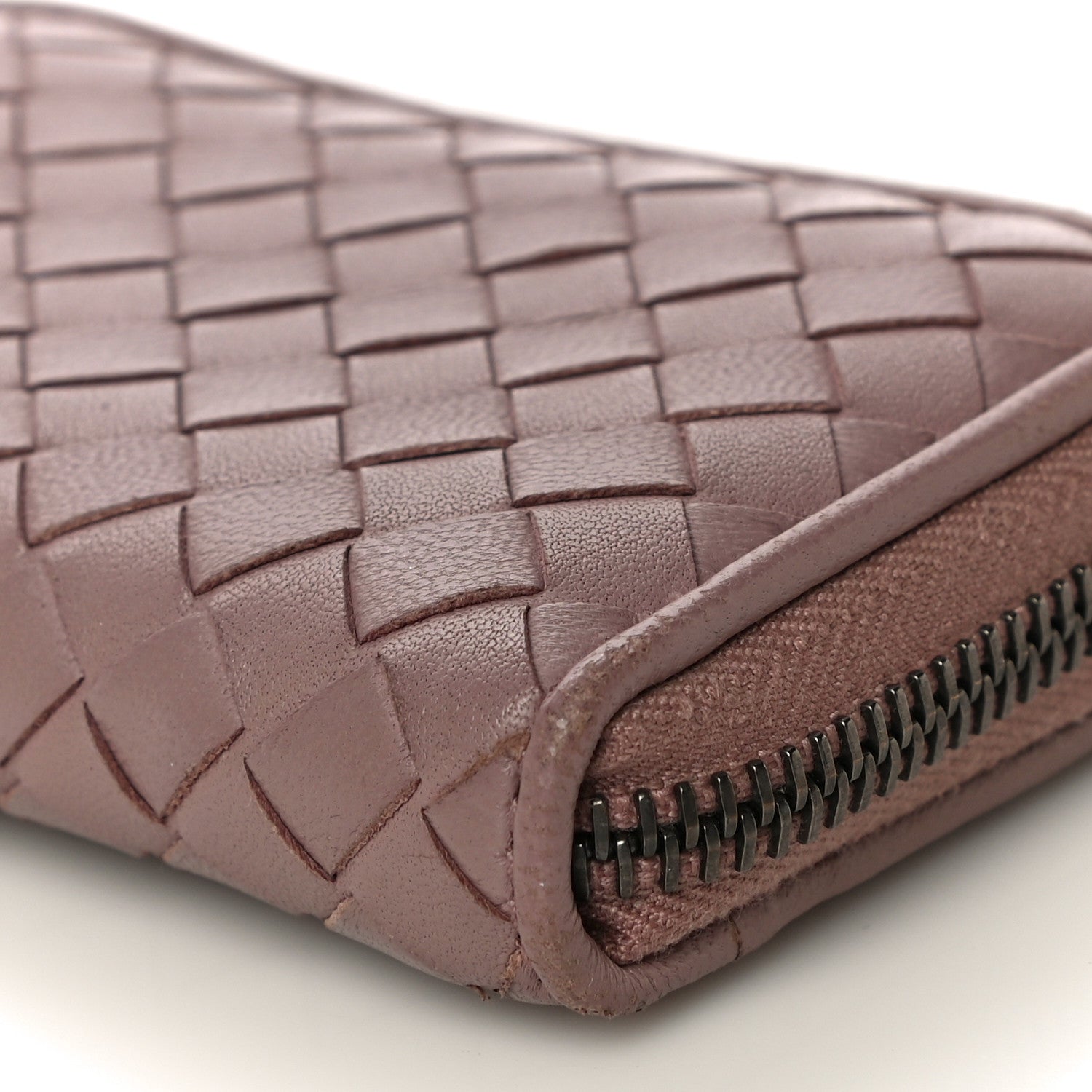 Bottega Veneta Nappa Intrecciato Zip Around Coin Purse Truffle 8 of 8