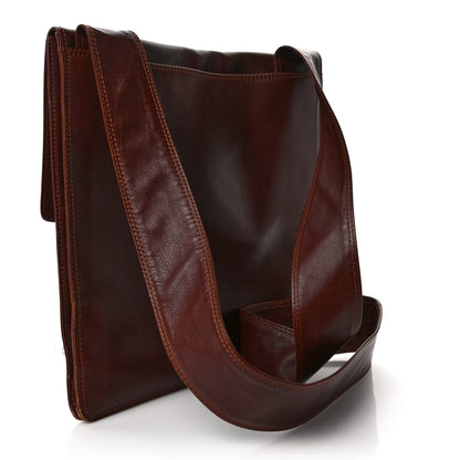 Chanel Lambskin Logo Messenger Brown 2 of 10