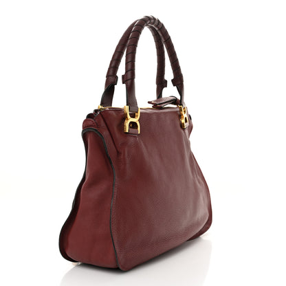 Chloe Calfskin Medium Marcie Satchel Garnet 3 of 11