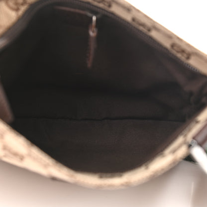 Gucci Monogram Web Small Flat Messenger Bag Brown 5 of 10