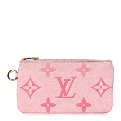 Louis Vuitton Empreinte Monogram Giant By The Pool Trio Pouch Rosebud Summer Blue Cream Saffron 3 of 14